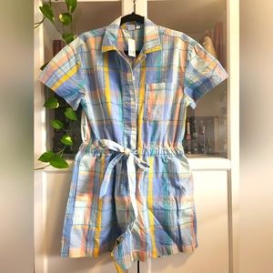 Plaid Romper (GAP)
